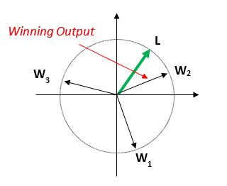 Identification of a winning weight vector